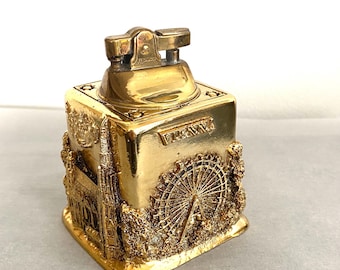 Compete Italiano, Table Lighter, Art Nouveau, Vienna, Austria, Souvenir, 1970s