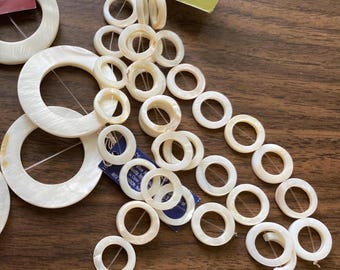 Shell Beads, Donuts, 15 mm or 40mm, Bead Gallery