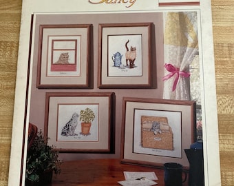 Cat Fancy, Martha Hinson, color chart, 4 graphics, 1992, Booklet, no. 21101