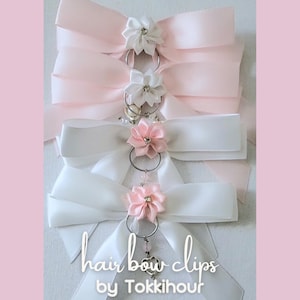 Satin Hair Bow Clips | Cute Hair Accessories