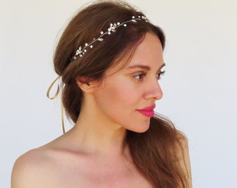 Kristall Haarkranz Braut Stirnband Strass Kopfschmuck für Hochzeit Gold Haarranke Hochzeit Haarteil Kristall Tiara Haarkranz Haarkamm