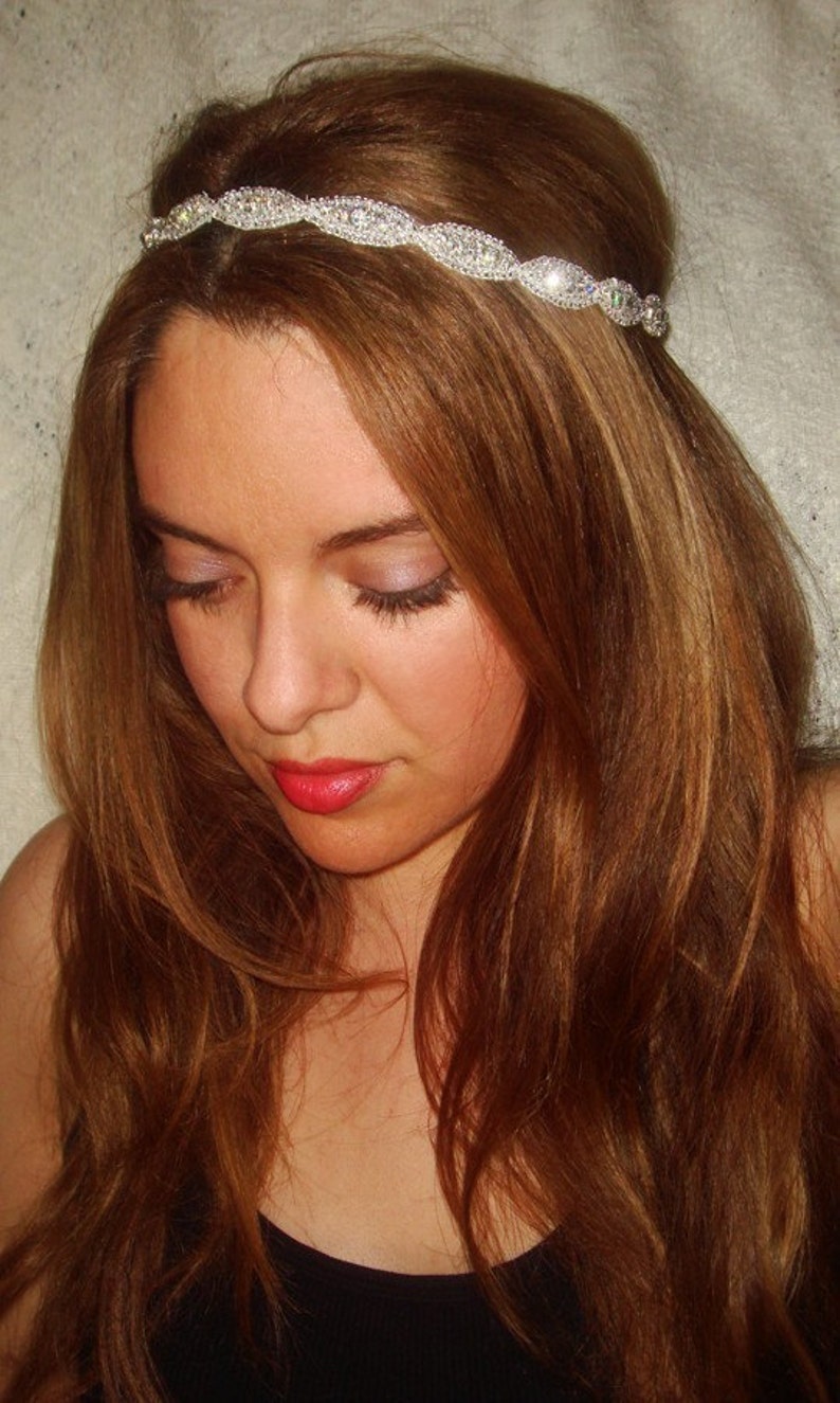 Weddings Bridal Headband rhinestone headband headband Etsy
