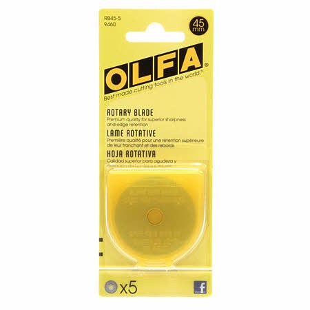 Olfa Rotary Blade for 60mm Rotary Cutter RB60-1, One Blade per Package  Quilting Sewing