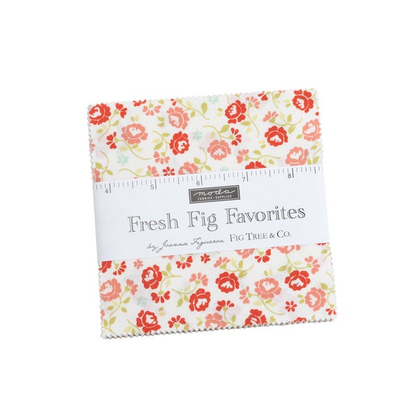 Moda Fresh Fig Favorites Joanna Figueroa Charm Pack 42 Pcs Quilting Cotton Floral 5 Inch Squares Quilts Table Runners