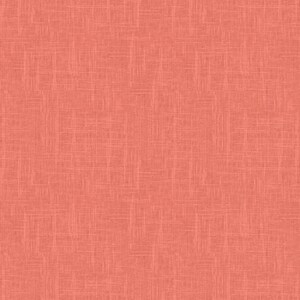 Könnte beinhalten: Ein einfarbiger korallenroter Stoff mit einer dezenten gewebten Textur.