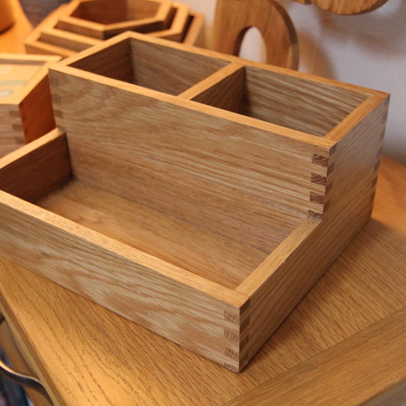 Wooden Desk Tidy Etsy UK