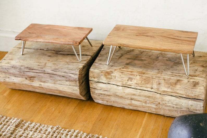 Modern Natural Wood Mid Century Bonsai or Terrarium Table image 3
