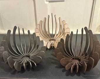 Wooden tea light holder