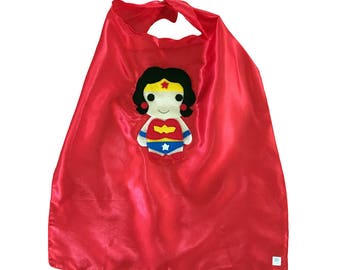 Kids Superhero Cape - Wonder Girl - Children's Clothing - Girls or Boys Gift