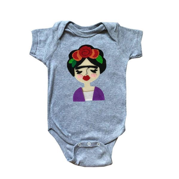 Frida Infant Bodysuit - Gray