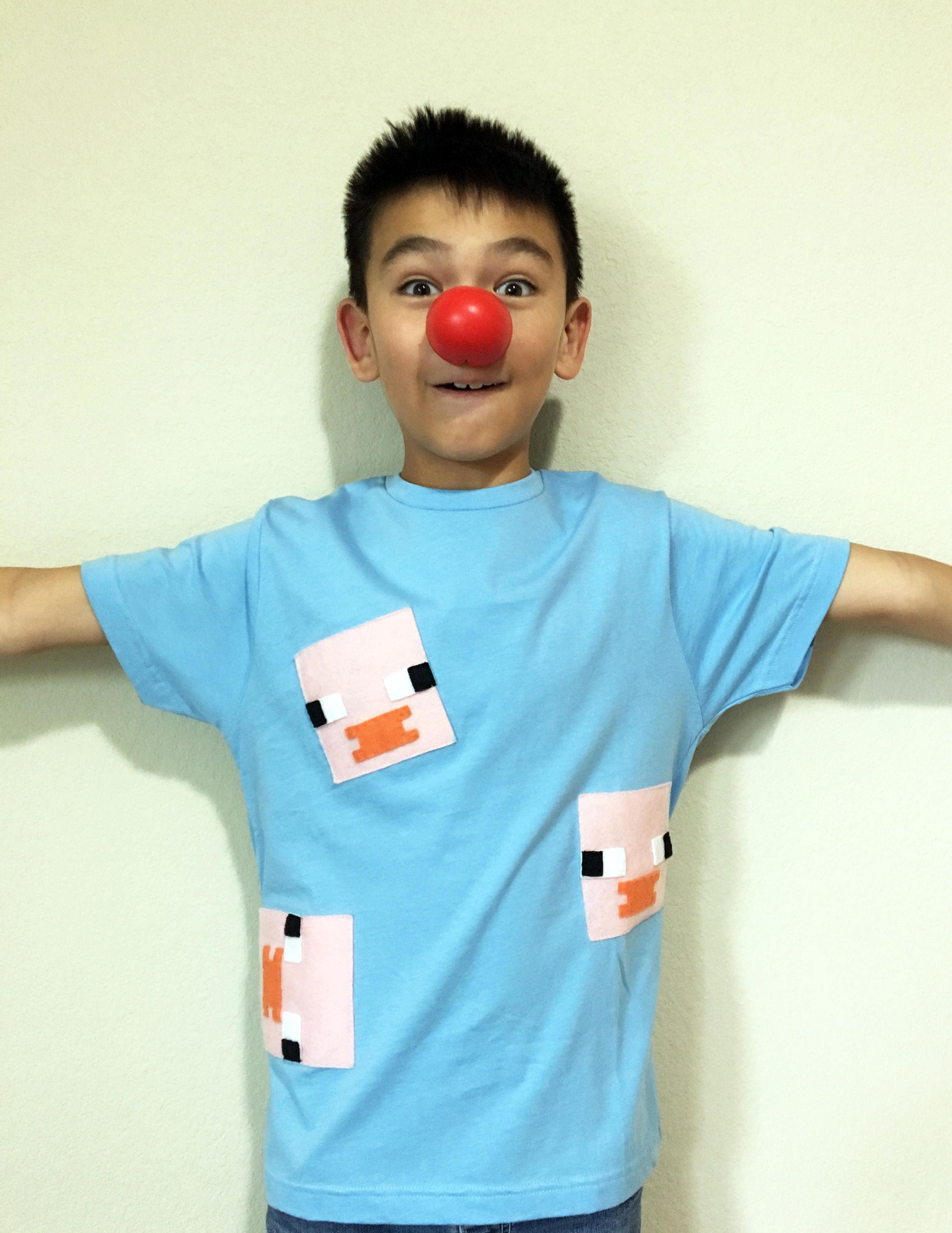Maiale Minecraft Inspired T-Shirt per bambini Abbigliamento per