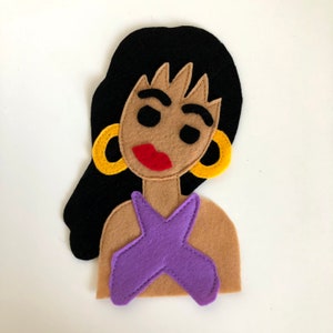 The Queen of Tejano Music - Iron On Applique/Patch - Made Out of 100% Recycled Felts