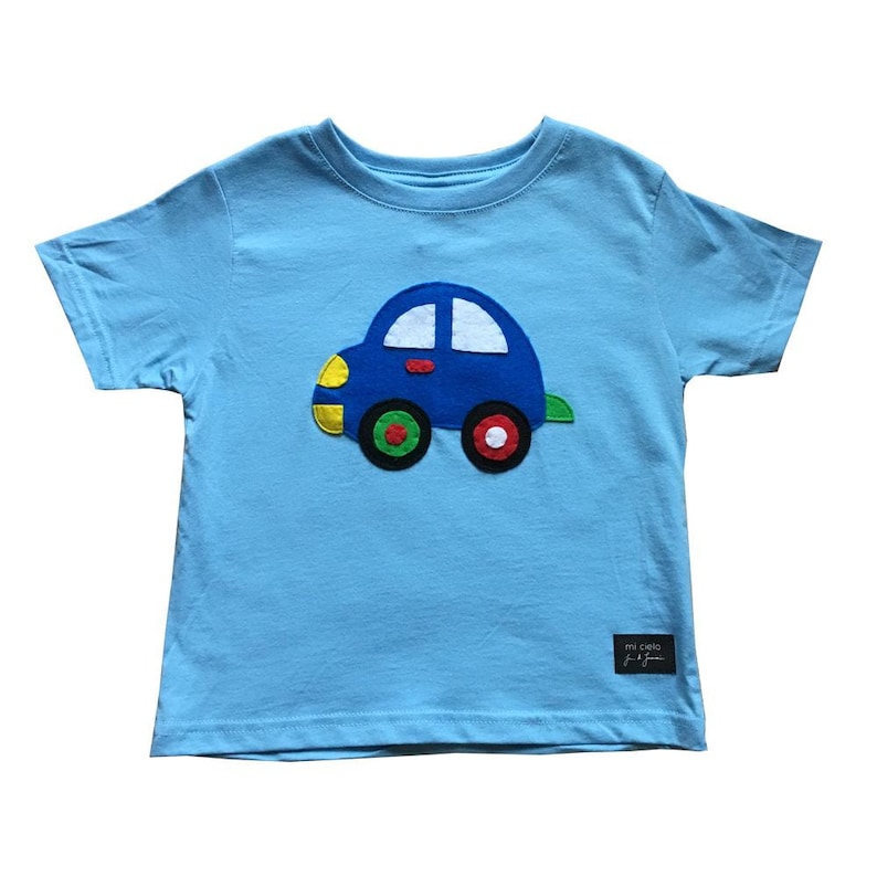 mi cielo x JUAN DE LASCURAIN The Car Baby Light Blue Kids Tee Boys or Girls image 1