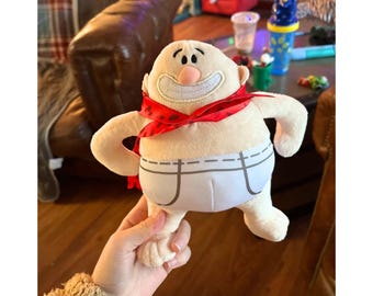 Captain Underpants Plush, Cute Plushie Toy, Stuffed Plush, Birthday Gift - 22cm