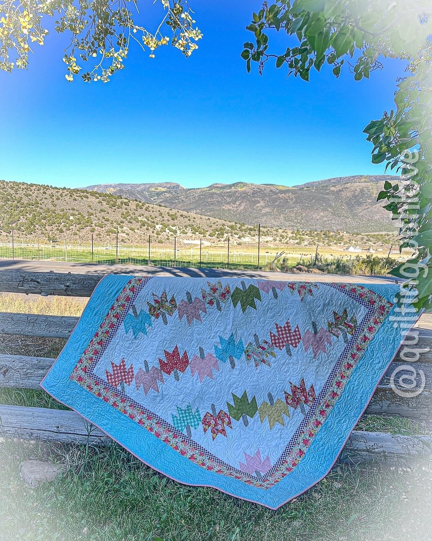 Handmade Fall Leaves Quilt Fall Quilt Throw Size Quilt Fall Etsy