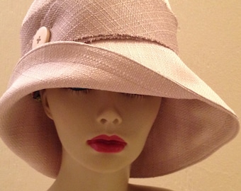 Cloche SunHat in Sand linen