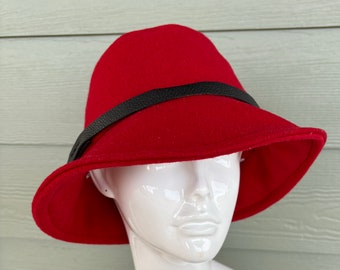 Red Wool Fedora