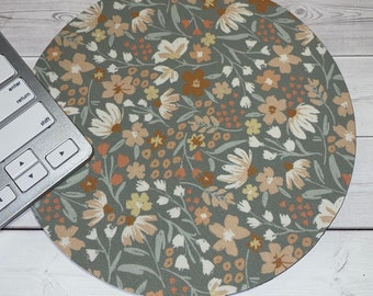 ginger bouquet Mouse Pad mousepad / Mat - Rectangle or round - boho floral home office decor coworker gift