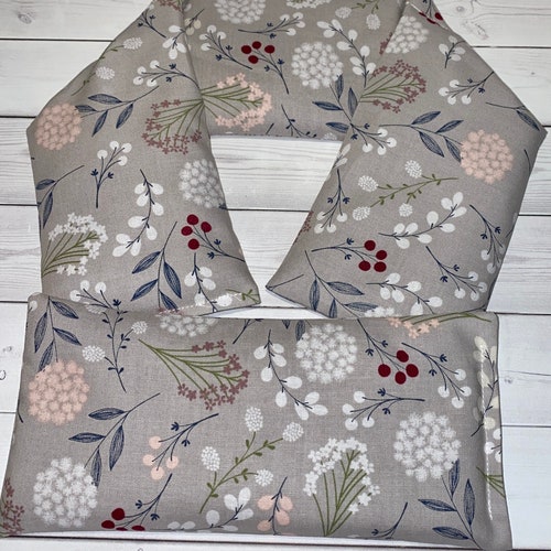 Flax Seed or Rice Spa Gift Set Neck Warmer Eye Pillow and Etsy