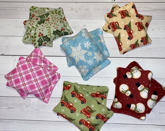 Flannel hand warmers, Christmas pocket warmers, Stocking stuffers, Christmas gift for teacher, Christmas gift for coworker, office party
