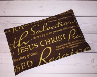 Jesus eye pillow, heating pad, RICE ice pack, Christian gift, Sunday school teacher gift, lavernder heat pack, peppermint bag