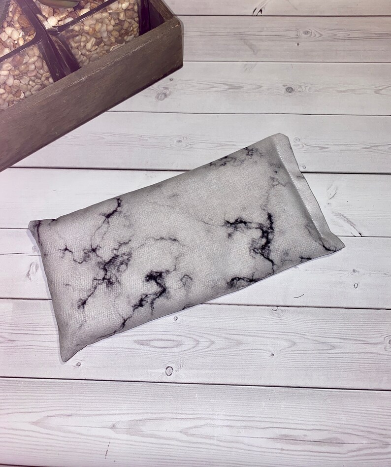 Flax Seed Rice Neck Shoulder Wrap Warmer Eye Pillow Marble Etsy