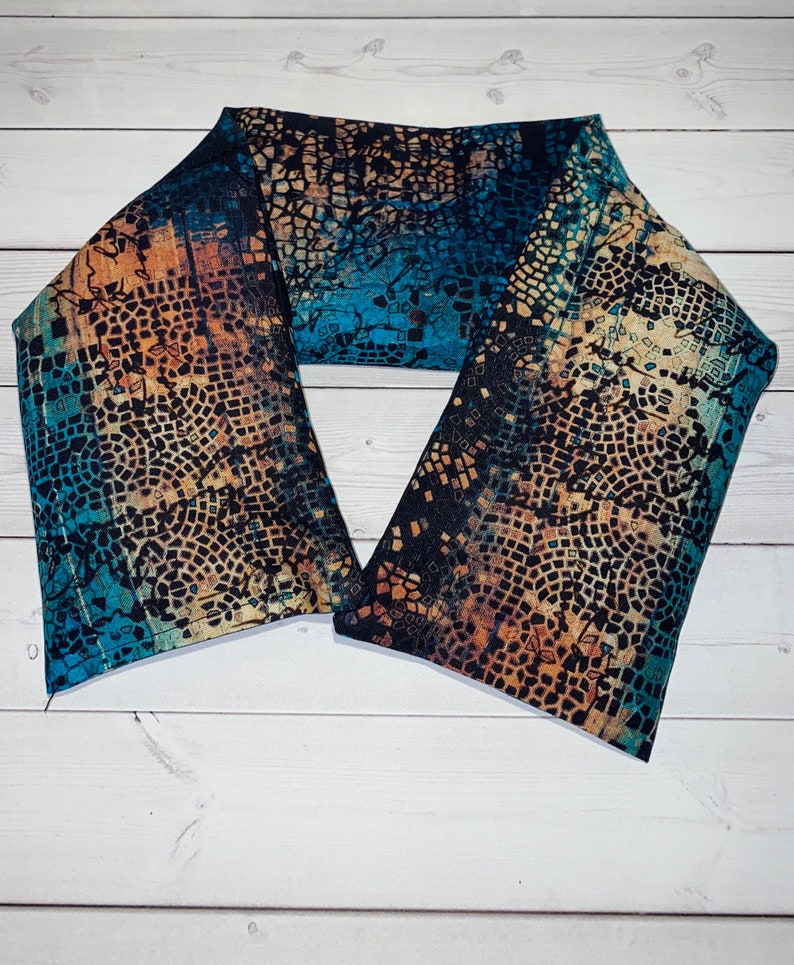 Flax Seed Neck Shoulder Wrap Warmer City Scapes Heat Cold Pack Etsy