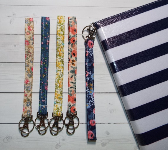 Floral Key FOB KeyChain Wristlet Camera strap purse Etsy