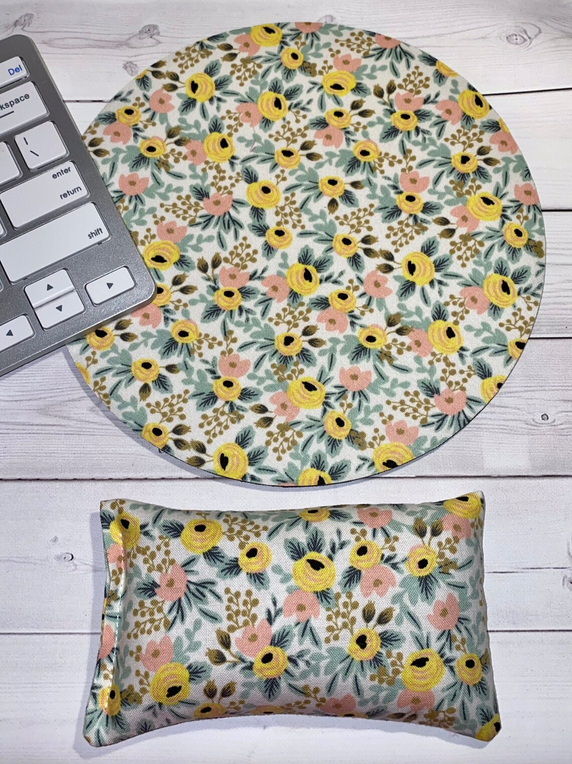 Almohadilla de ratón rubor Rosa mousepad estera conjunto | Etsy