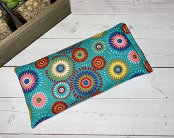 Eye Pillow lavender flax seeds rice heat pack aromatherapy mask spa boho sleep relaxation  peppermint