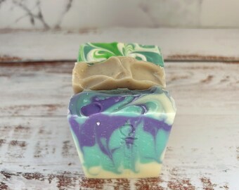 Create Your Own Soap Bundle of Three Soaps - You Pick - Mix n Match - Organic Shea Butter Soaps