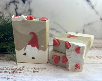 Cozy Winter Gnome Soap - Artisan Shea Butter Soap - Soap Lover Gift - Handmade Soap