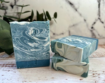 Blue Sky Handmade Coconut Milk Artisan Soap - Natural Skin Care - Vegan Skin Care - Organic Shea Butter Soap