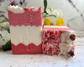 Handcrafted Fresh Rose Soap | Organic, Vegan, and Cruelty-Free Bath and Body Product - Soap For Her, Gift For Her.