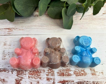 Adorable Teddy Bear Soap Party Favors - Perfect for Baby Showers and Birthdays!