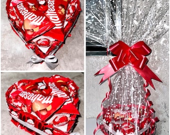 Chocolate Maltesers Malteser Bunny Easter Bar Bag Truffles Heart Bouquet Gift Hamper Kids  Him Her Chocolates Bow 3D
