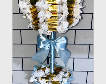 Wethers Original chocolate Sweet Tree Bow Bouquet Fathers Day Dad Grandad Birthday Box For Him Her Gift Present Birthday Unique Handmade