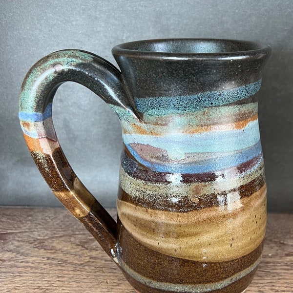 Extra Large Mug Handmade 26oz New Lava design