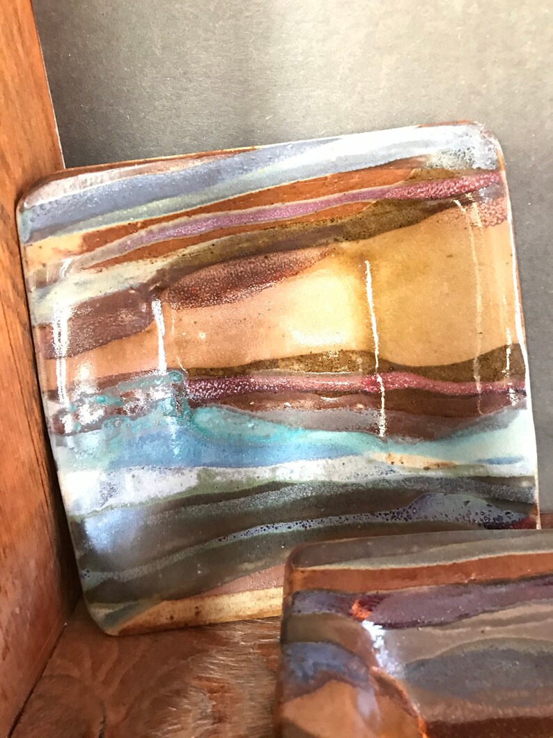 Small Square Pottery Dish