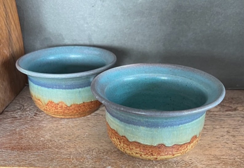 Small Bowls Teal and Brown design image 2