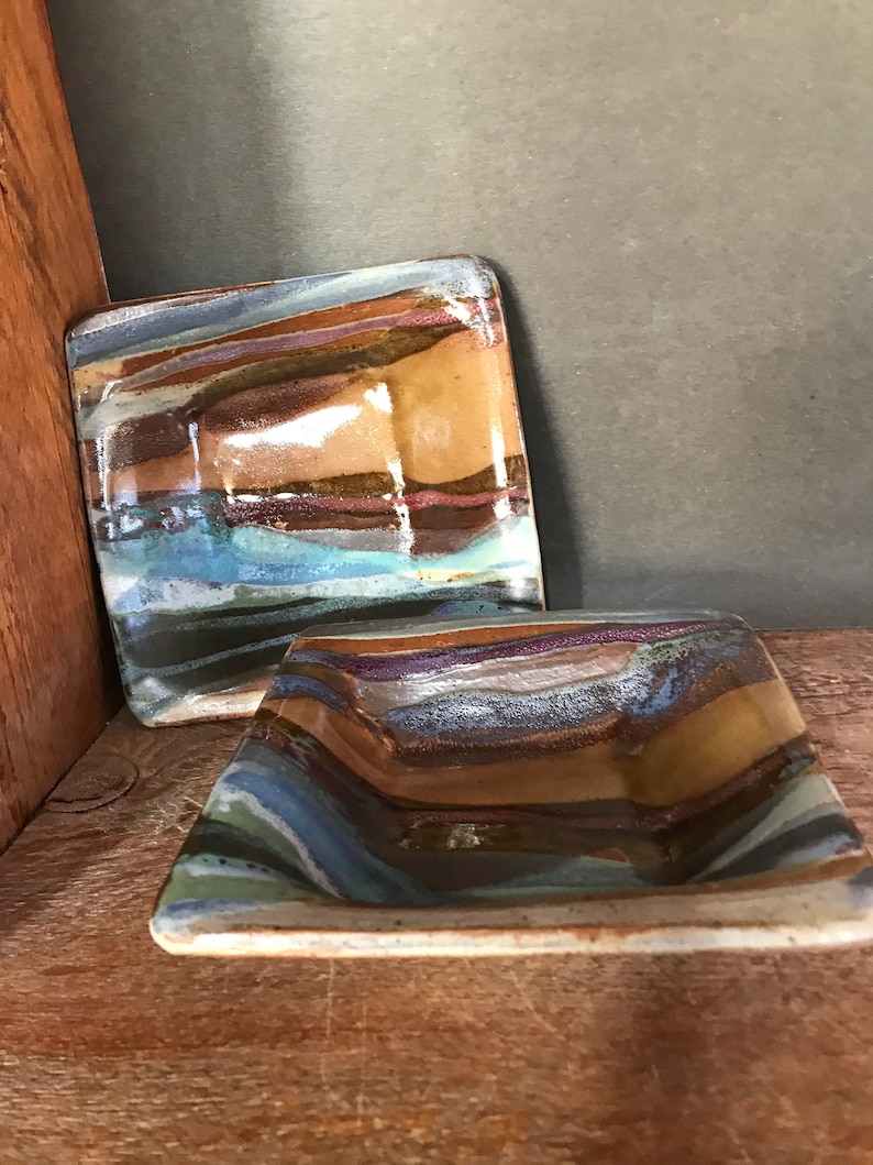 Small Square Pottery Dish