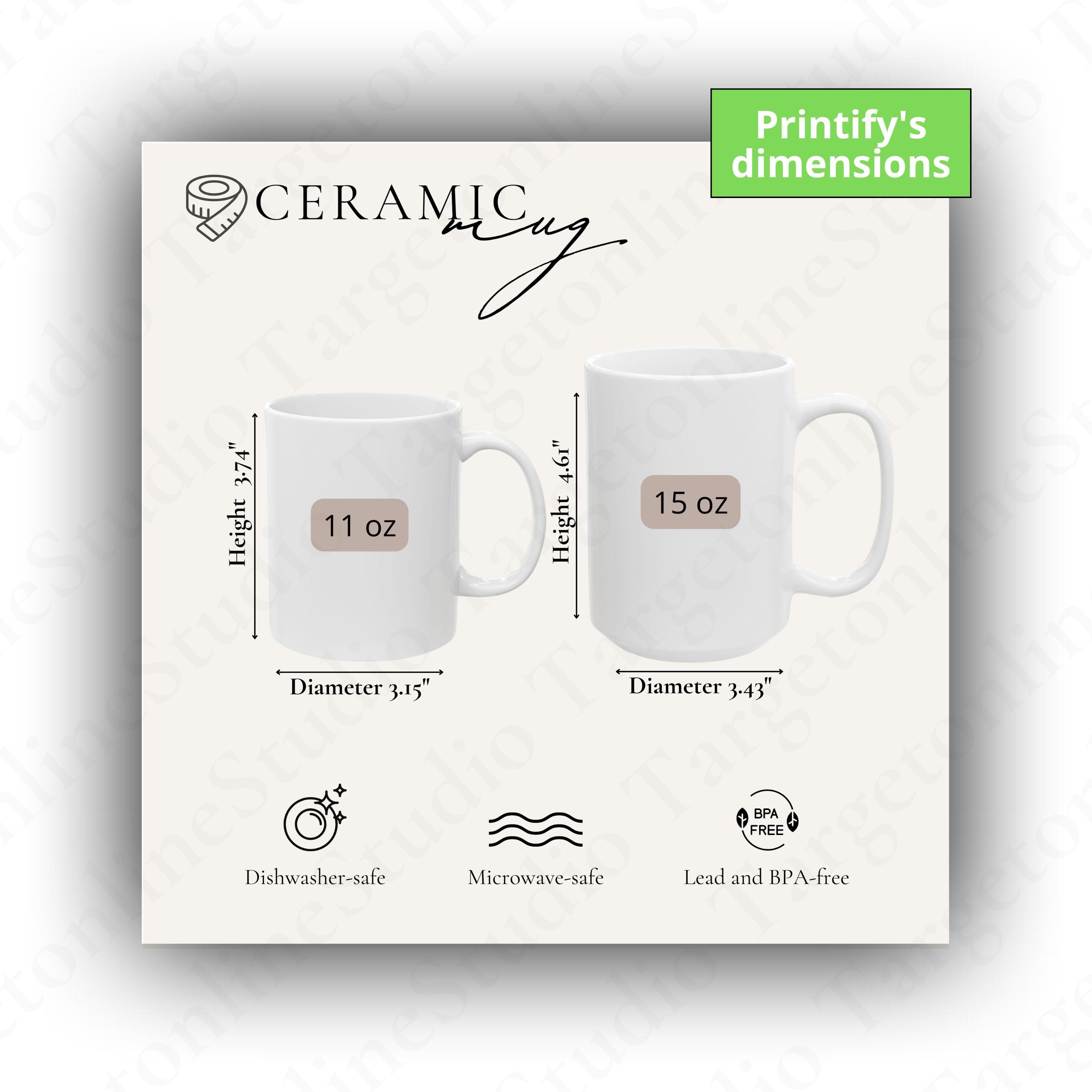 4 piece tall coffee mug set - color - black/white Mug Set -Set of 4 - American White main image 1