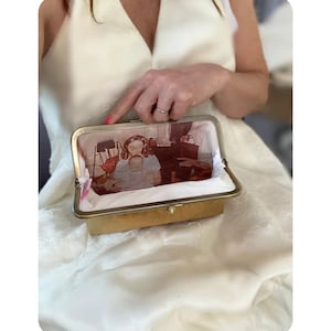 Photo Bridal Purse Gift for Mom from Bride Gift from Daughter Bridesmaid Gifts Custom Wedding Mother In-Law Gift Thank You Gift image 1