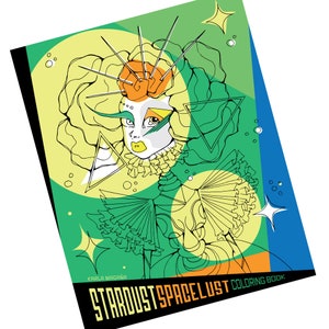 Stardust Space Lust PDF Downloadable Coloring Book image 1