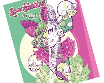 Spooklettes Volume 1 PDF Downloadable Coloring Book