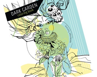 Gothic Coloring Book Etsy