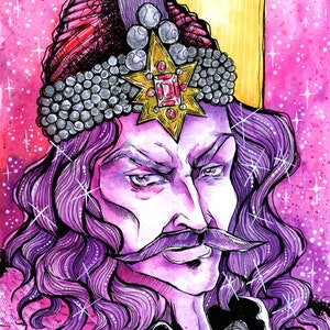 Vlad The Impaler Dracula Art Print image 1