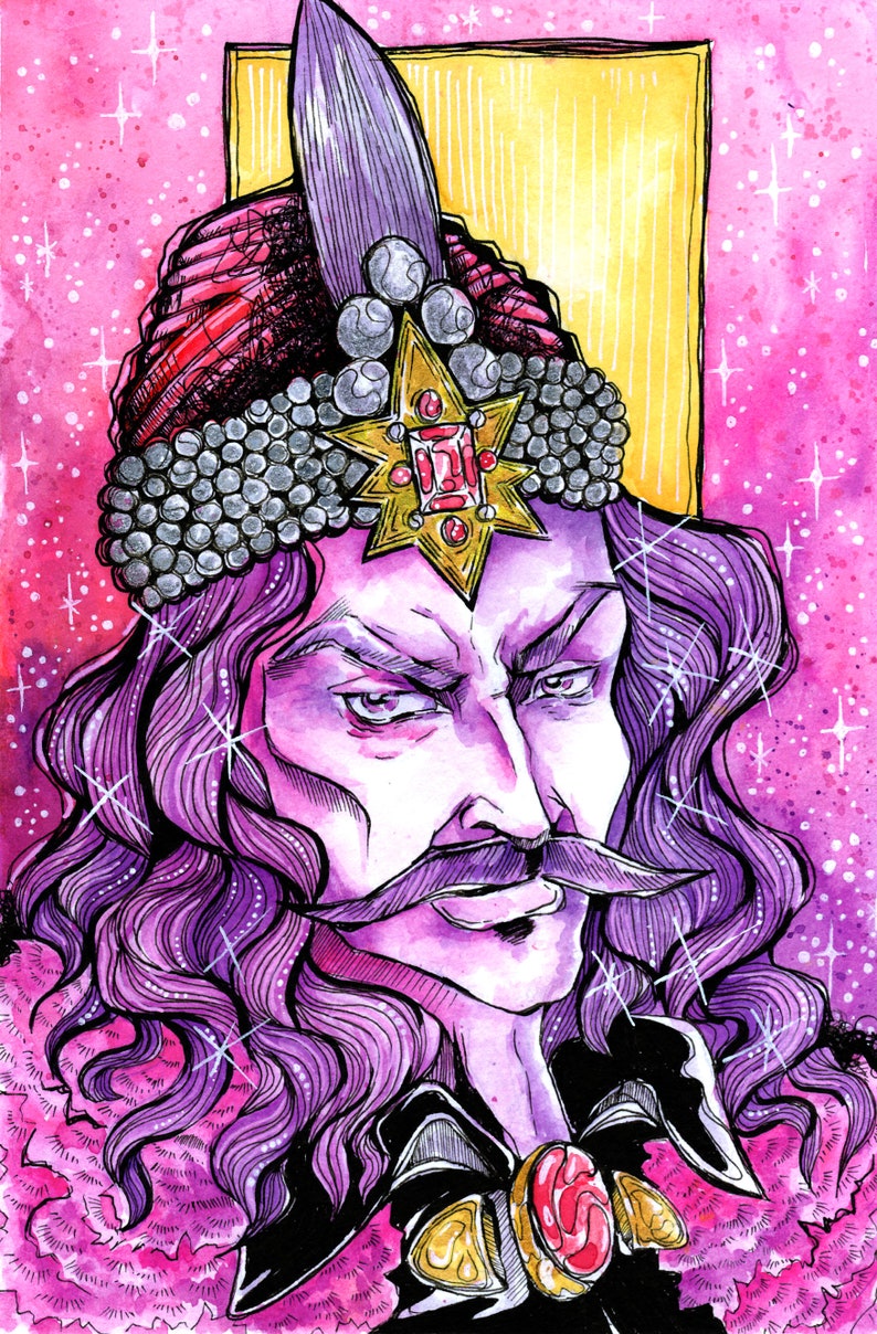 Vlad The Impaler Dracula Art Print image 1