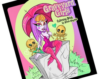 Graveyard Girls PDF Downloadable Coloring Book