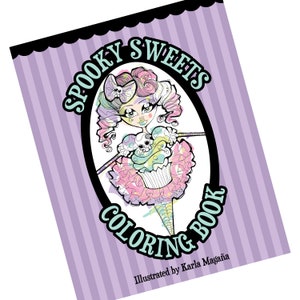 Spooky Sweets PDF Downloadable Coloring Book